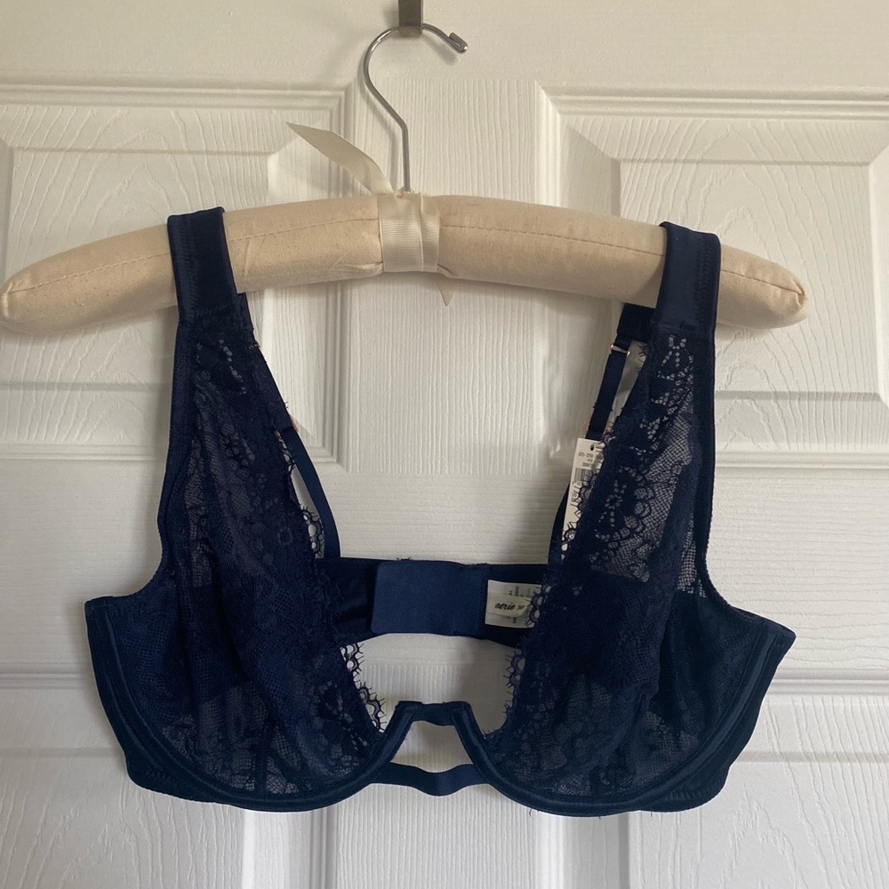 aerie lace and satin bra